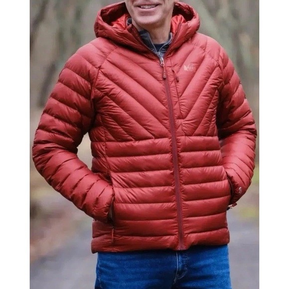 Rei Co-op Magma 850 Down Jacket  Size 3XL Redrock Color Ripstop Packable - Picture 1 of 16